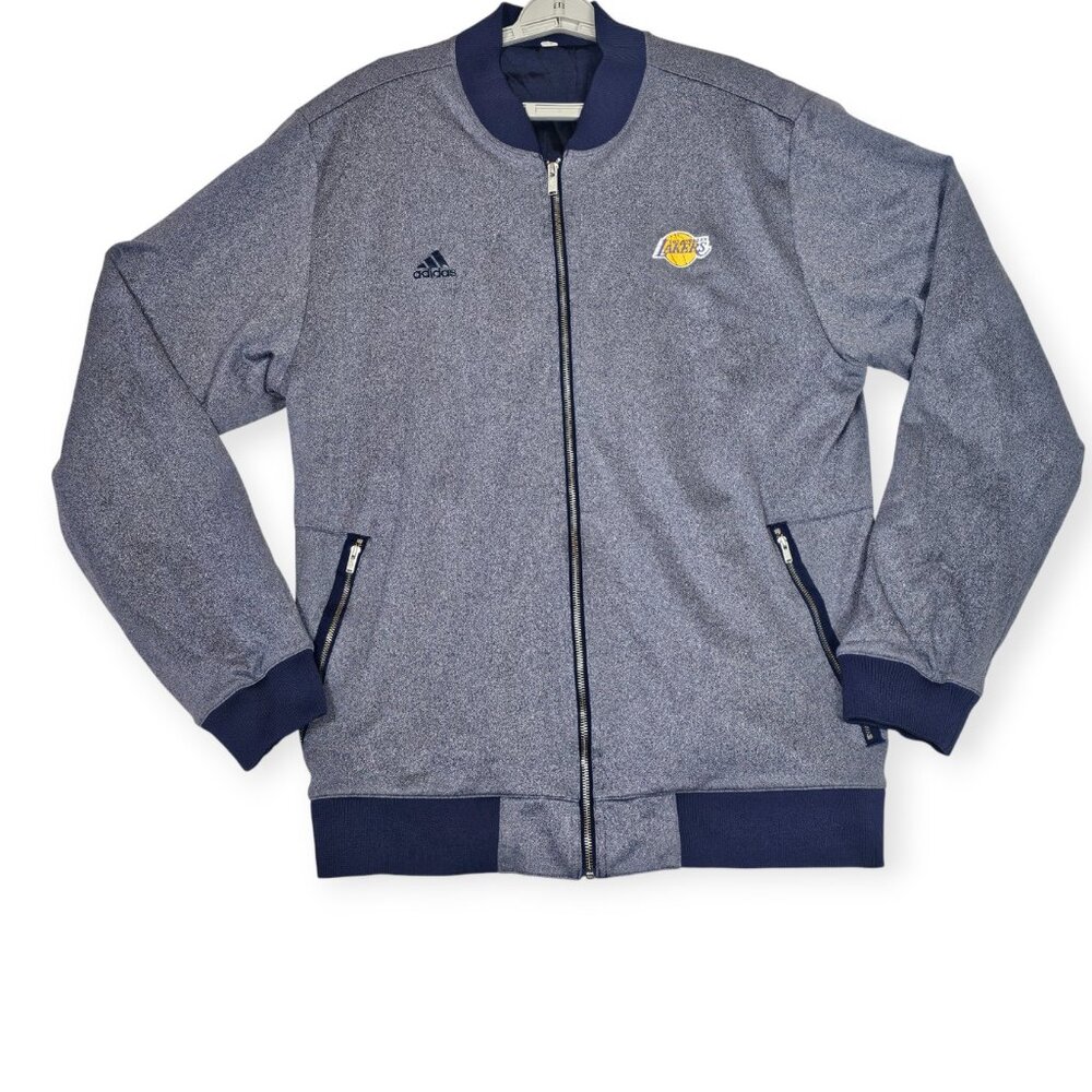 Adidas NBA Los Angeles Lakers Full-Zip Track Jacket 3XL Tall Blue Purple Gold